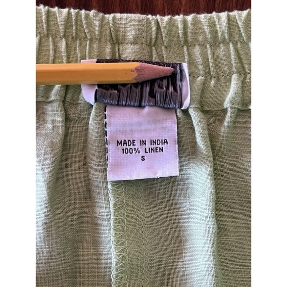 Toofan 100% Linen Pencil Midi Skirt Sz‎ S Teacher Summer Spring Momcore - Picture 5 of 9